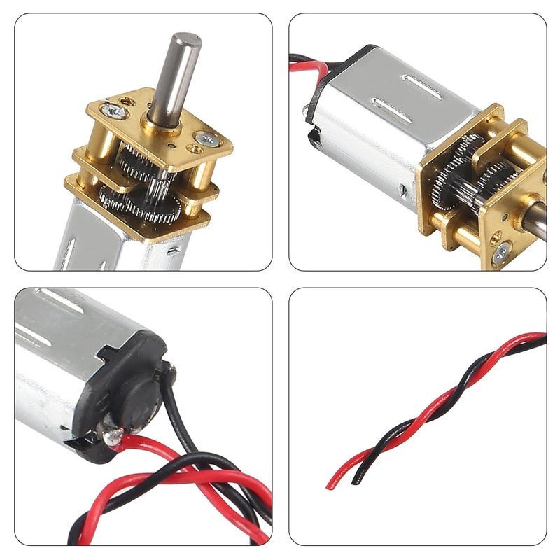 Coliao 6pcs Mini Micro N20 Gear Motor DC 3V-6V Slow Speed Full Metal Gearbox Micro Motor DC Motors for DIY Robot Car RC Toys - Image 3
